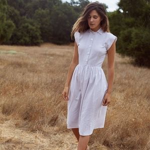 Christy Dawn The Piper Dress Lilac Seersucker